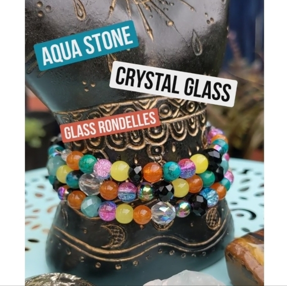 Colorful Handcrafted Beaded Bracelets - Pick One - Picture 15 of 16